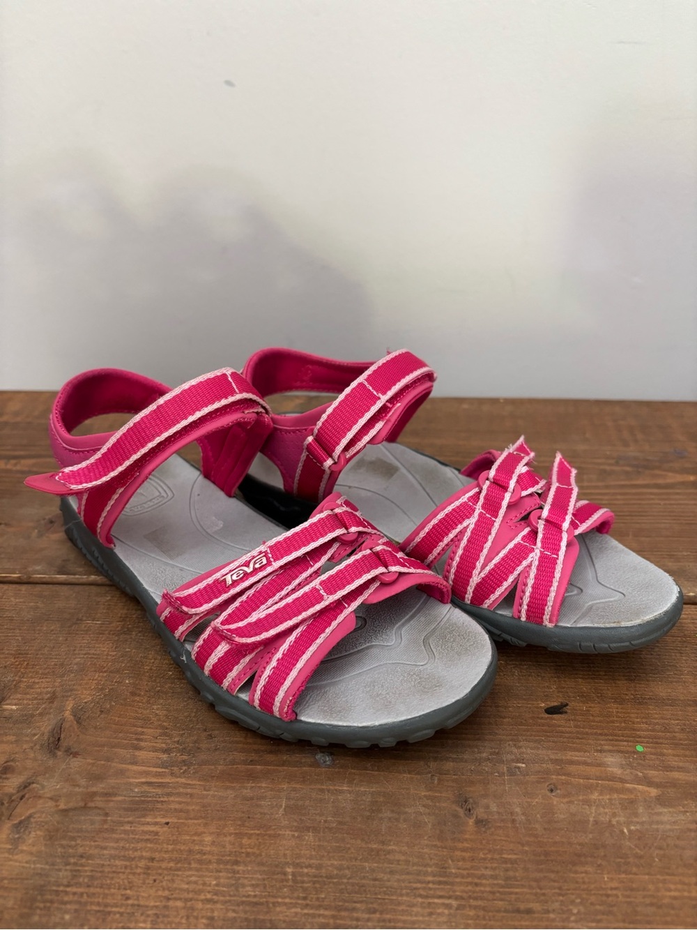 Teva Kids' Pink Strappy Outdoor Sandals Girls Size 1